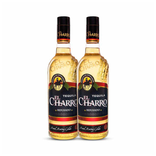 Tequila Reposado El Charro Duo Pack 750 mililitros