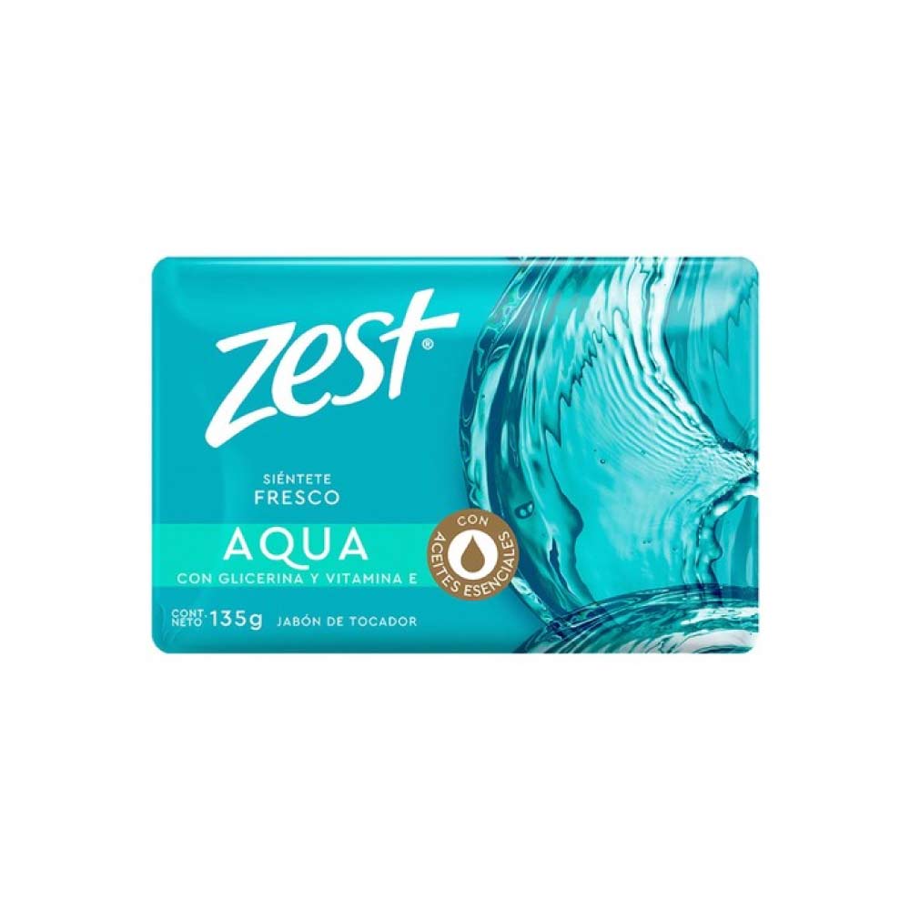 Jabon Zest de Tocador Aqua 135 Gramos