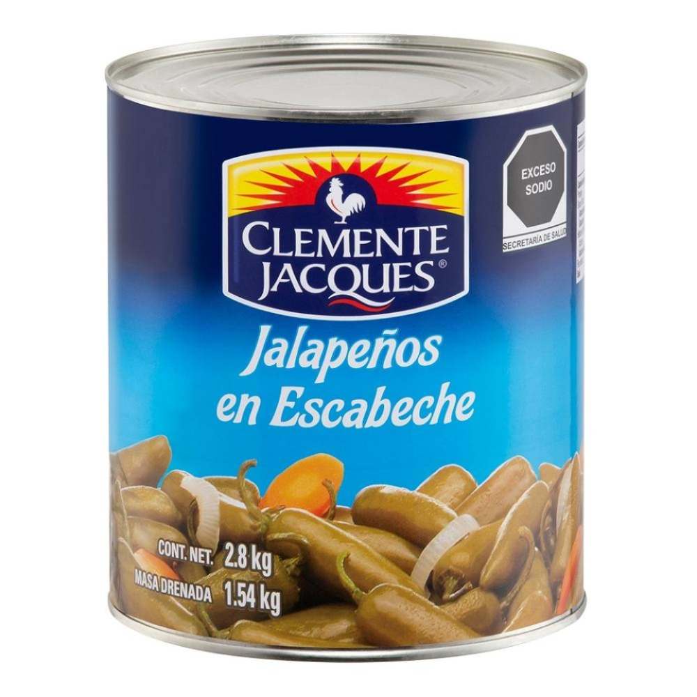 Clemente Jacques Chiles Jalapeños 2.8 Kg