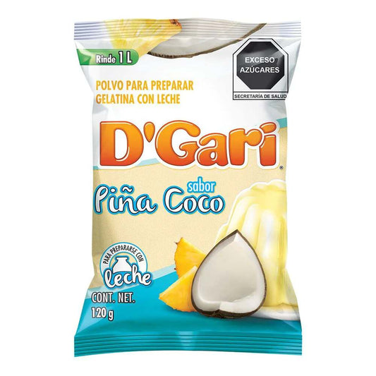 Gelatina D'Gari Piña Coco 120 Gramos