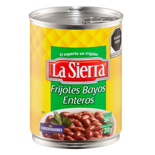Frijoles Enteros Bayos La Sierra 560 gr