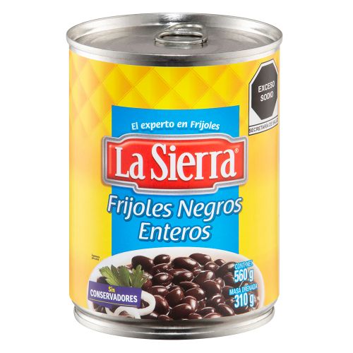 Frijoles Enteros Negros La Sierra 560 gr