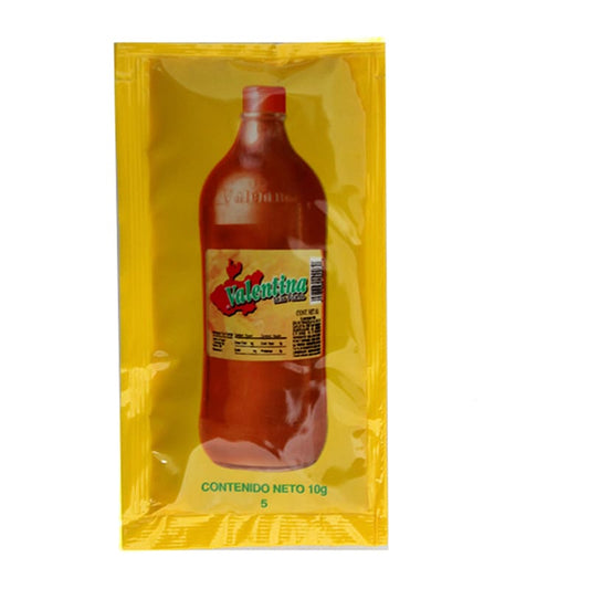 Salsa Valentina Amarilla 100 Sobres Sobre De 10 gr