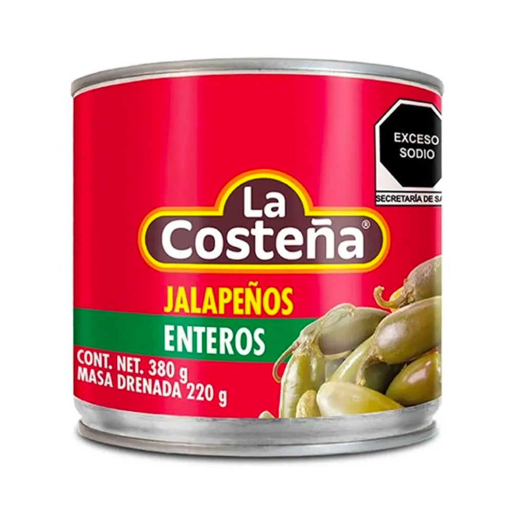 Chiles Jalapeños Enteros La Costeña 380 gr