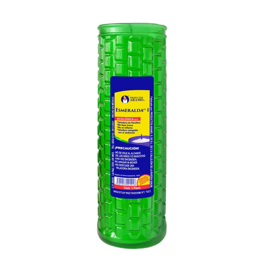 Veladora Aramo Ecologica Esmeralda 1