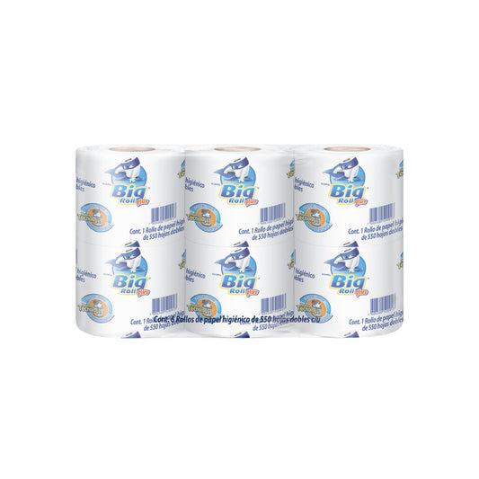 Papel Hig. Elite Big Roll 550 Hojas 6 Rollos