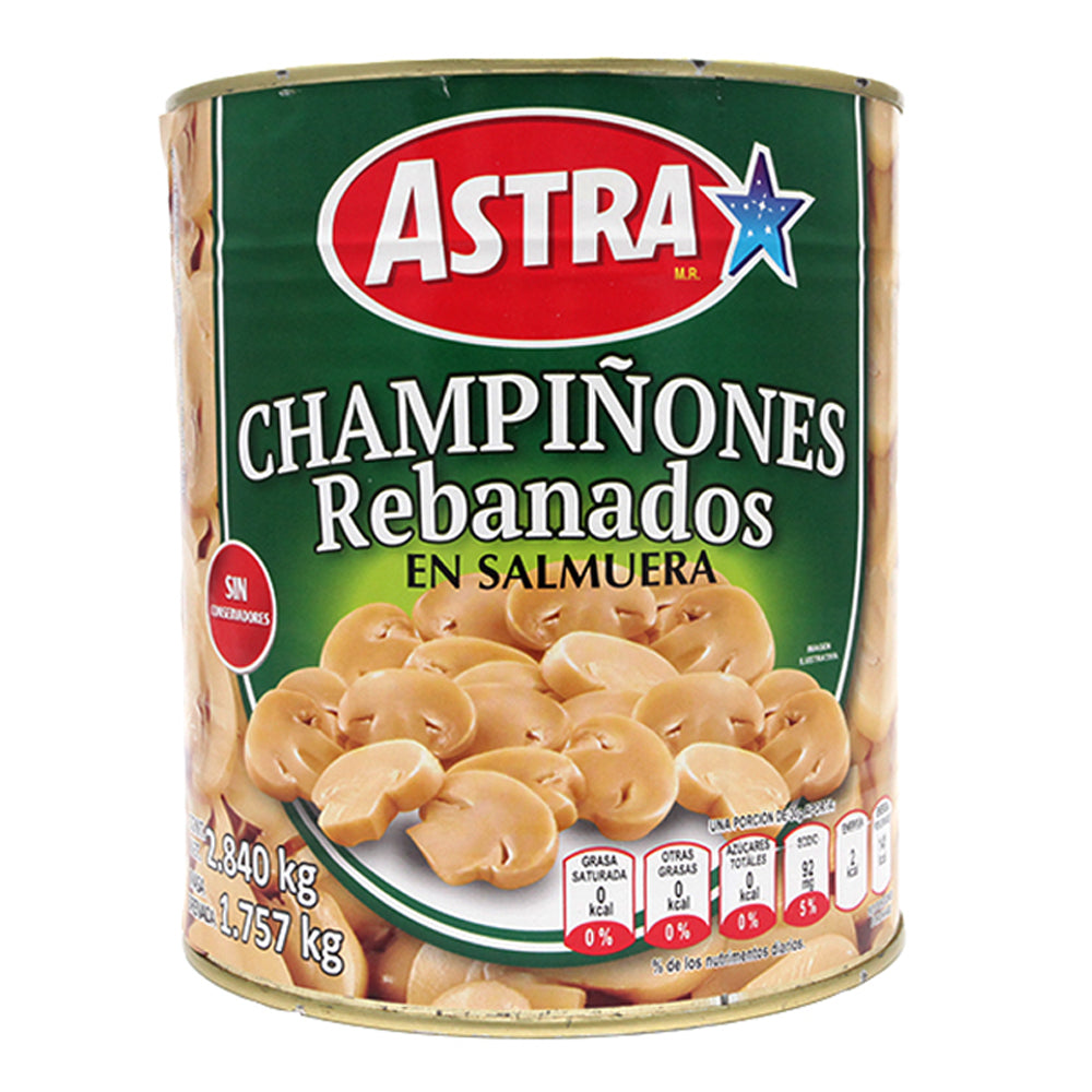 Champiñones Rebanados Astra 2.8 kg