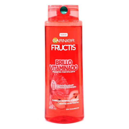 Fructis Shampoo Brillo Vitamina De 650 Ml
