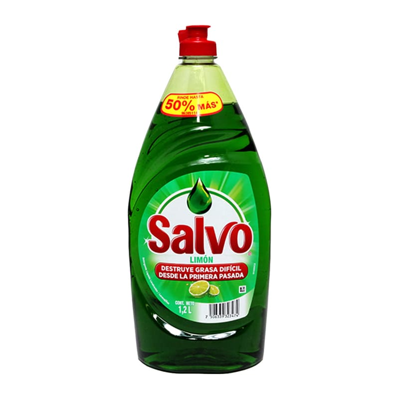 Lavatrastes Salvo Líquido Limon Botella 1200 ml