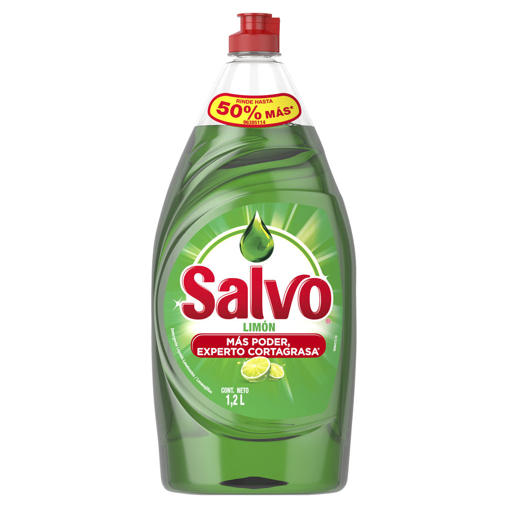 Lavatrastes Salvo Líquido Limon Botella 1200 ml