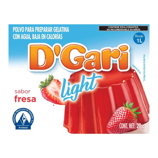 Dgari Gelat Light Fresa 20 Gr