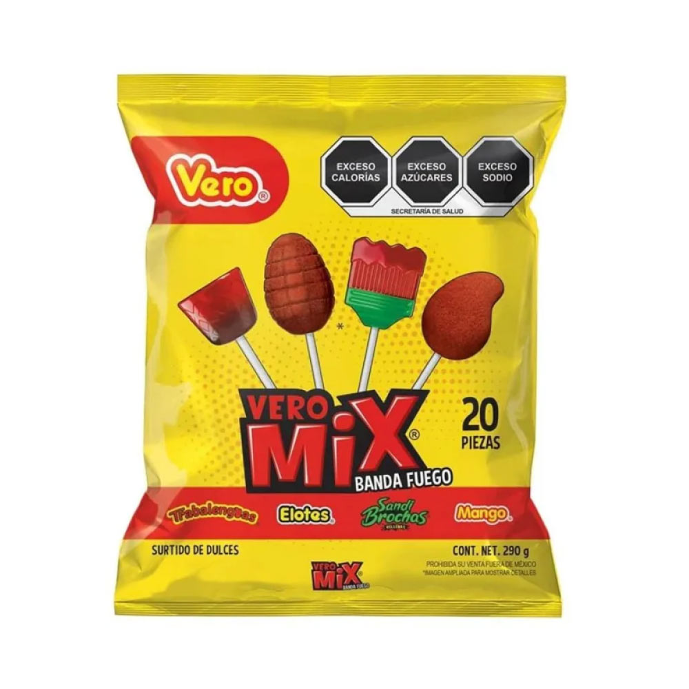 Vero Paleta Club Mix Fuego 20/290 gr