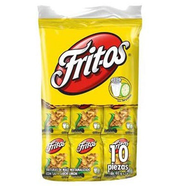 Sabritas Fritos Sal 10 pz de 40 gr