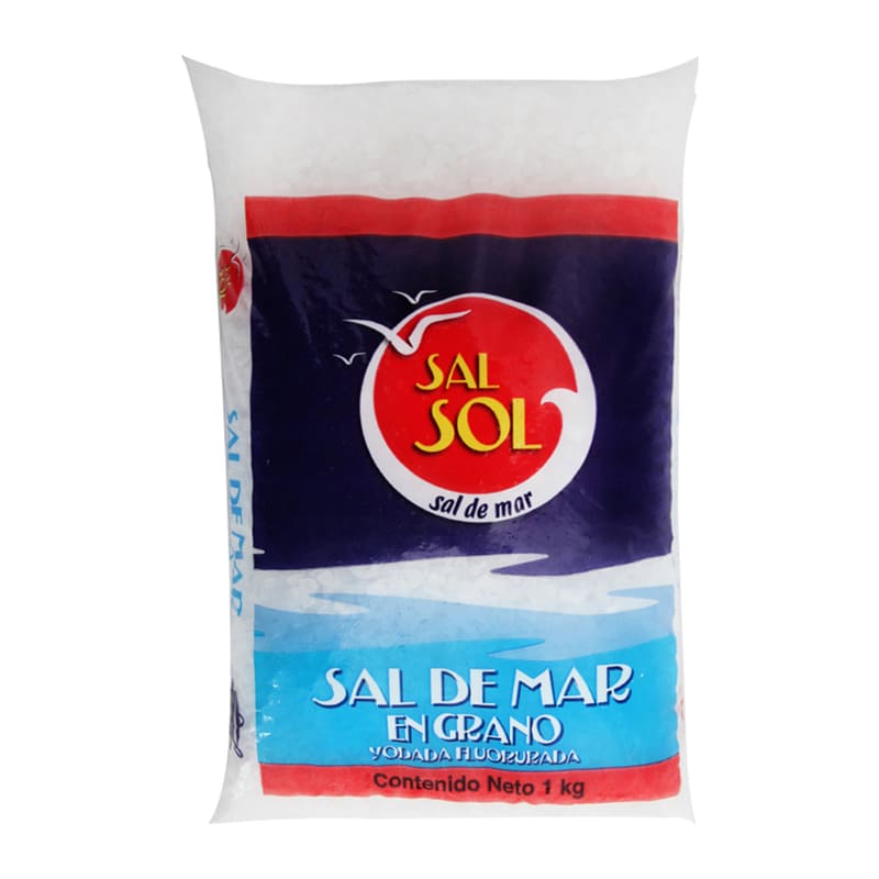 Sal Sol De Grano Yodada Fluorada 1 Kilogramo