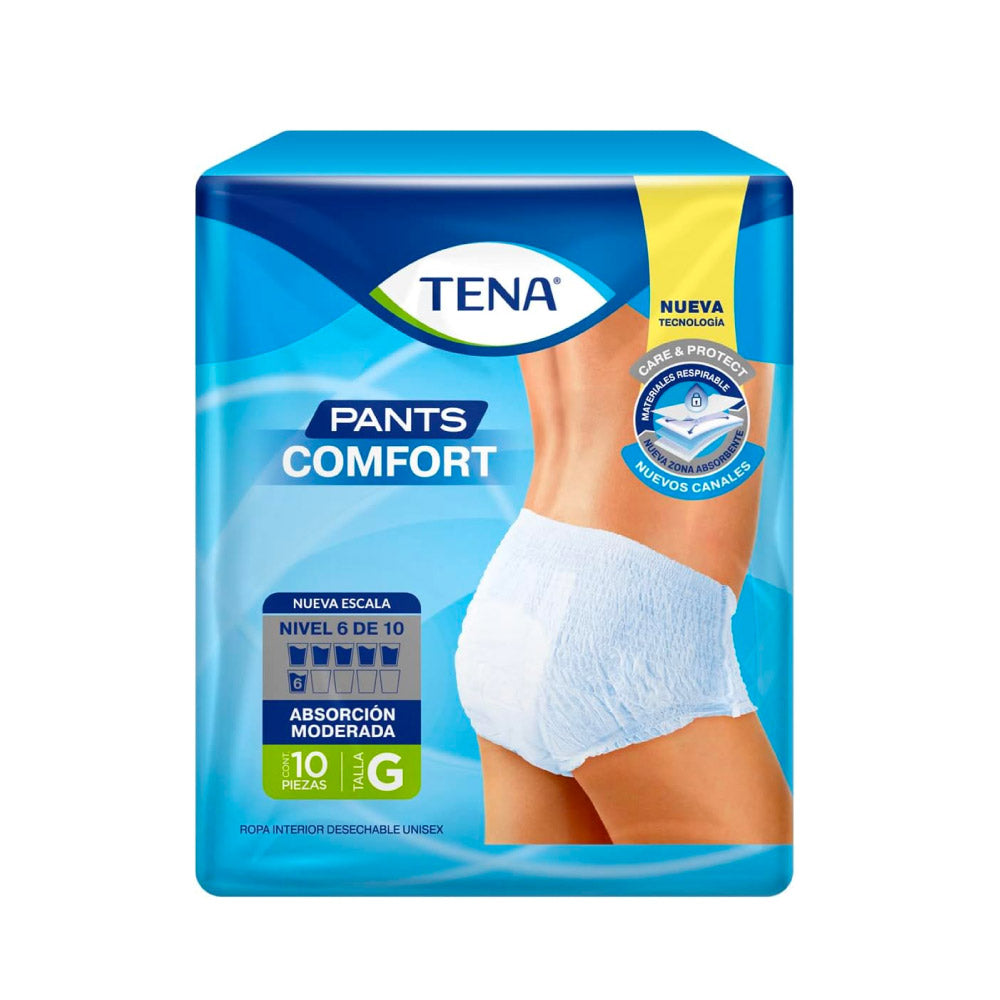 Tena Unisex Comfort Ropa Inter Med 10 pz