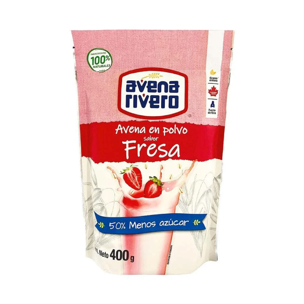 Rivero Avena En Polvo Fresa 400 gr