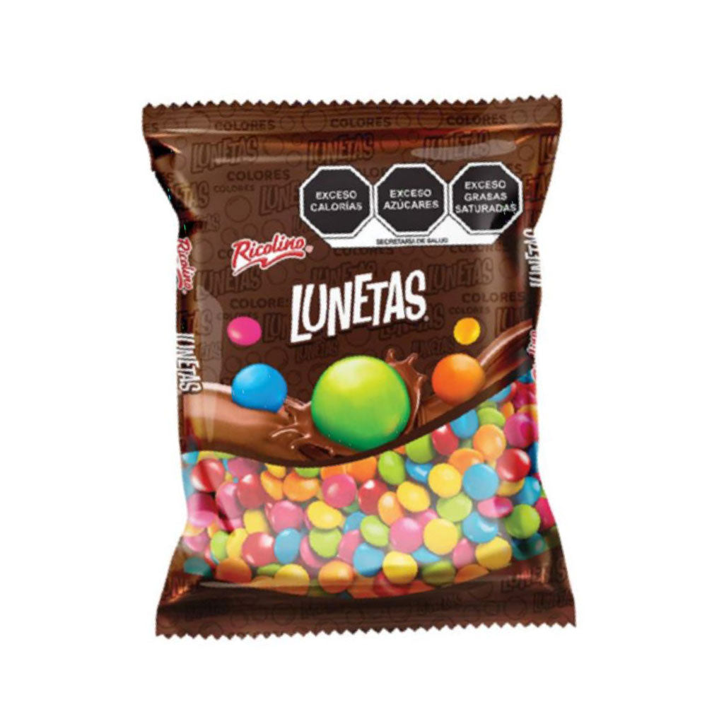 Lunetas Chocolate Ricolino Granel 500 Gramos