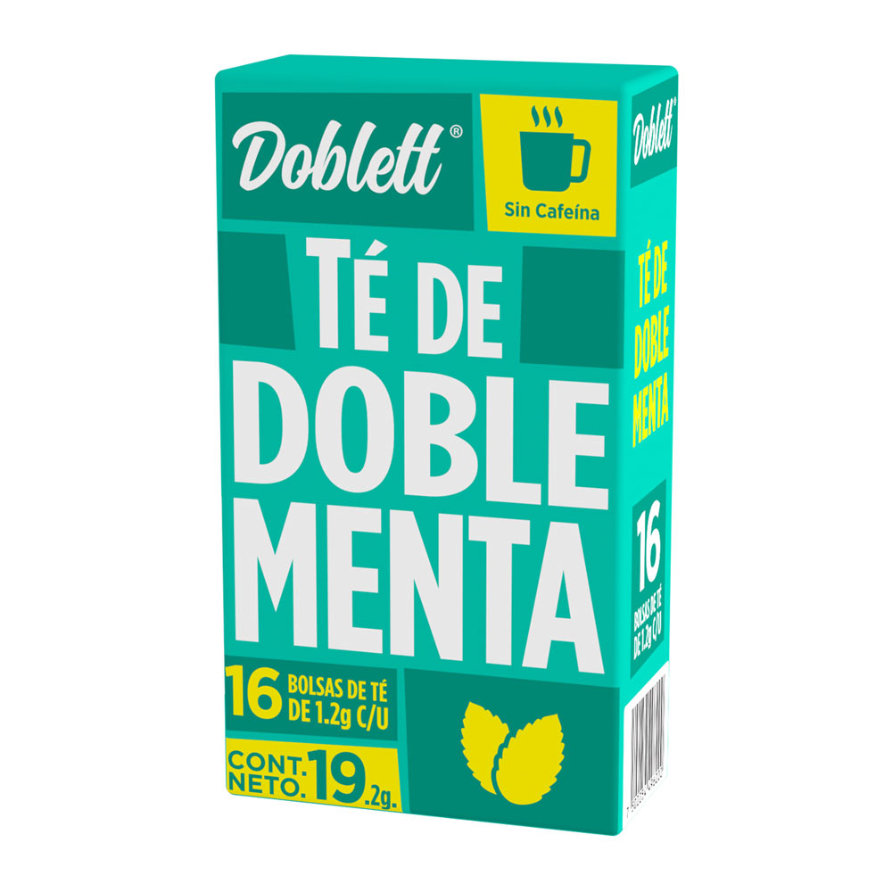 Té Doblett Doble Menta 16 Sobres De 1.2gr