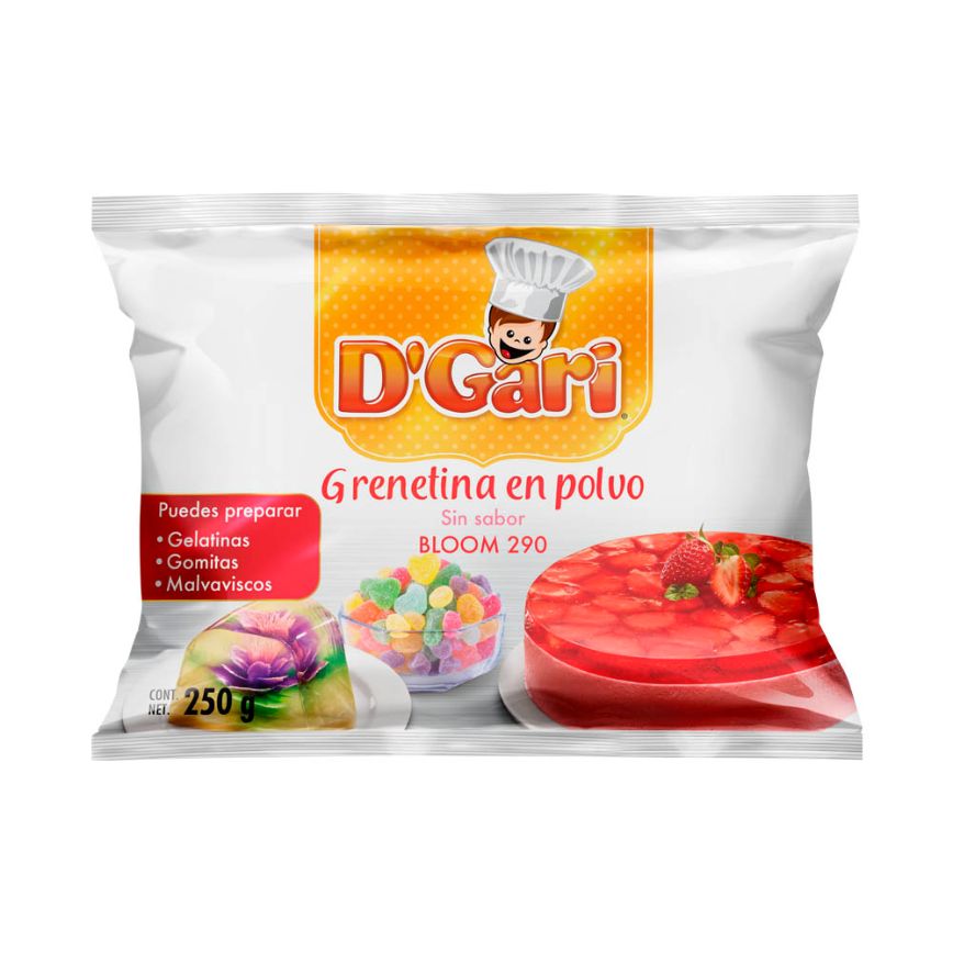 Dgari Grenetina En Polvo 250 Gr