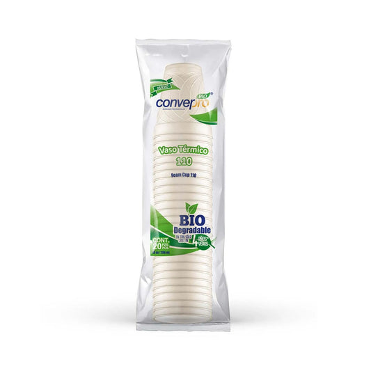 Vaso Termico Converpro Bio 110 10 Onzas 20 Piezas
