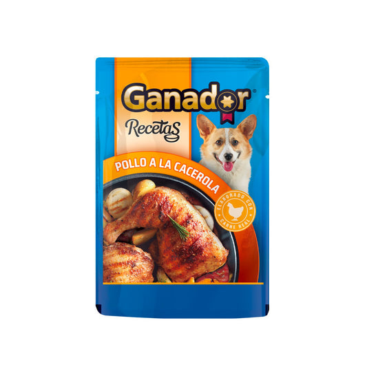 Alimento para Perro Ganador Pollo A La Cacerola 100 Gramos