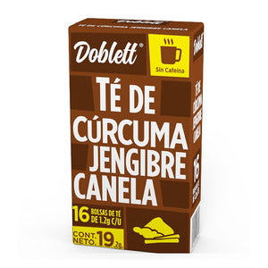 Té Curcuma Jeng. Canela Paq. 16 pz De 19.2 gr