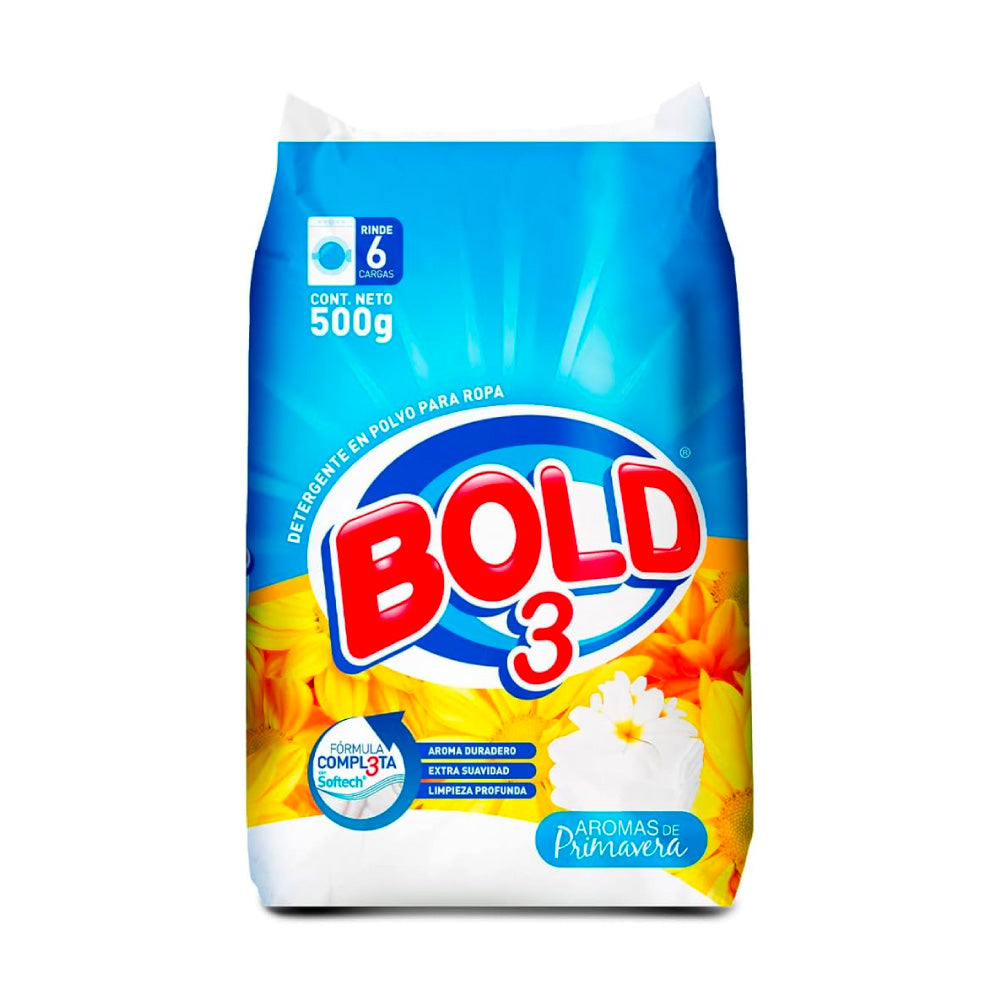Detergente Bold 3 Aromas De Primavera 500 gr