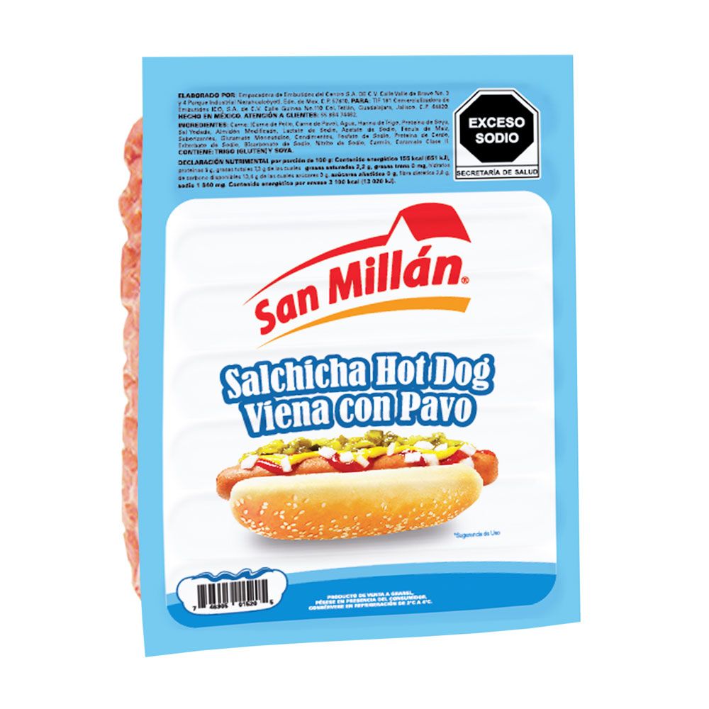San Millan Salchicha Hot Dog Kg