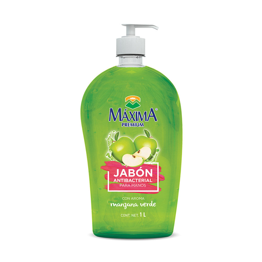Maxima Premium Jabón Líquido Manzana Verde 1 Lt