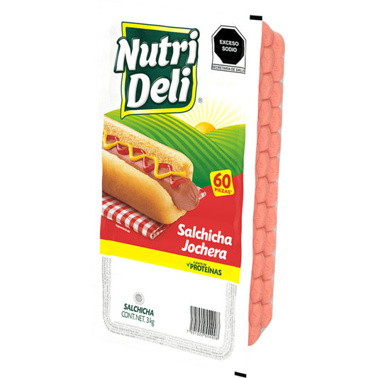 Nutrideli Salchicha Para Hot Dog 3.1 Kg