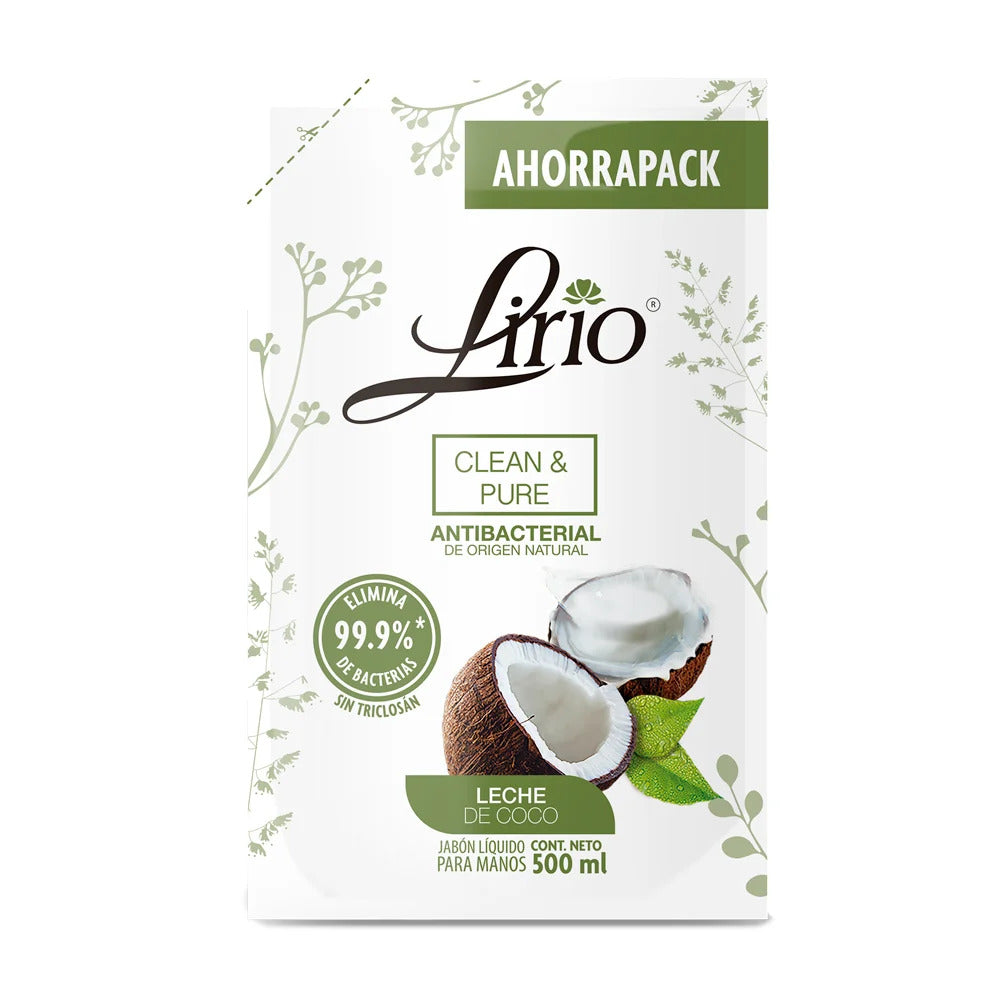 Jabon Lirio C&P Pouch Coco Liquido  500 Ml