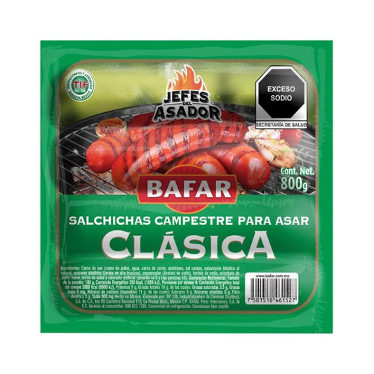 Bafar Salchicha Para Asar  800 Gr