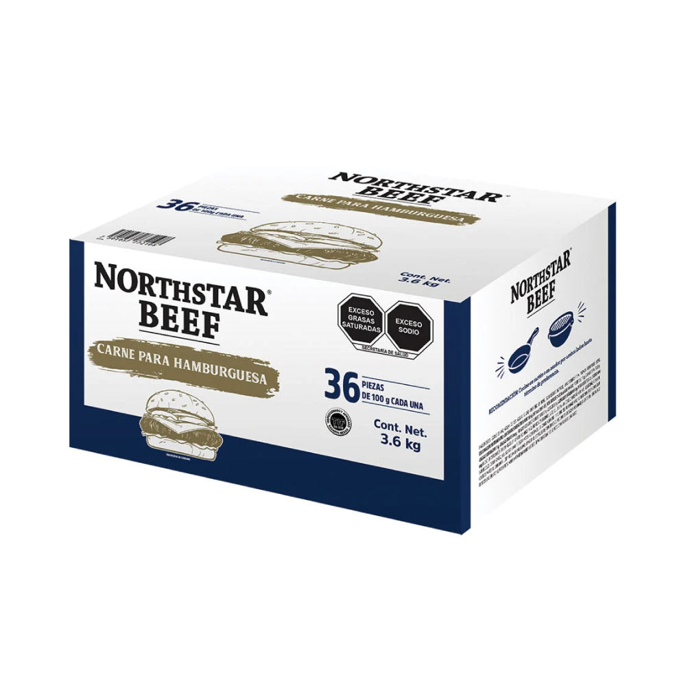 Qualtia Northstar  Hamburguesa cj 36 pz
