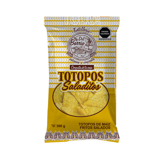 Del Barrio Totopos De Maiz 300 Gr
