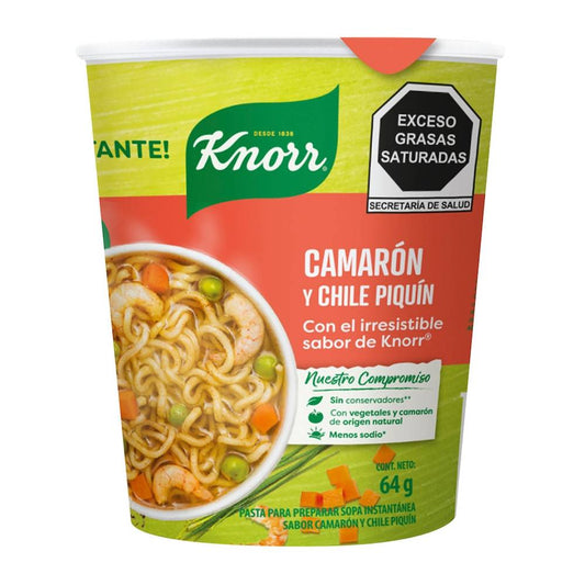 Knorr Sopa Vaso Camaron Chile Piquin 64 Gr