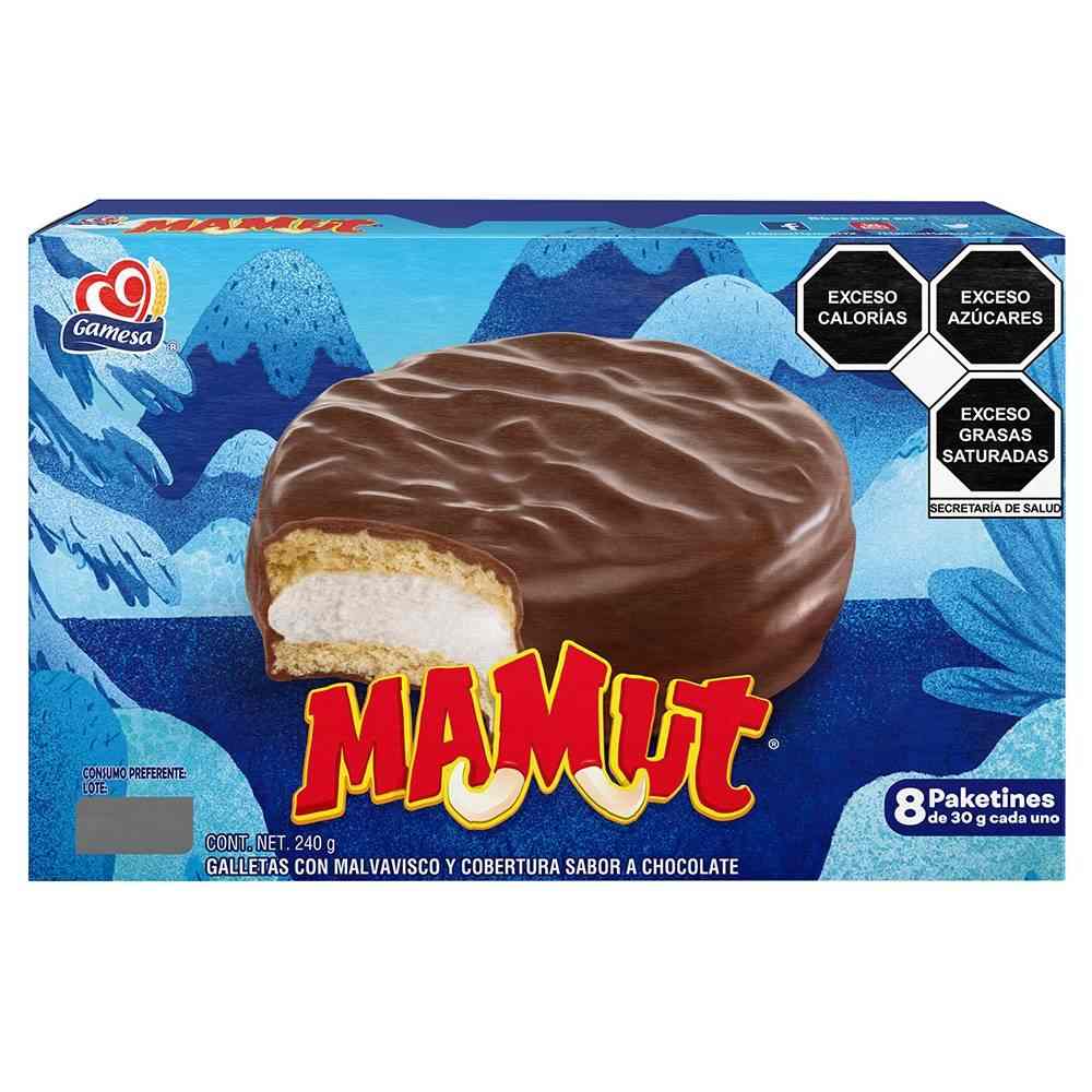 Gamesa Galletas Mamut Con 8 Pz De 30 Gr