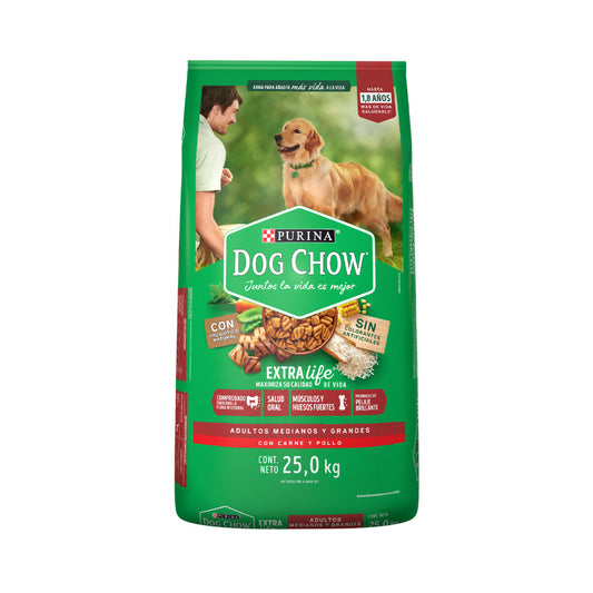 Purina Dog Chow Alim Perro Adulto Razas Gran Bulto 25 Kg