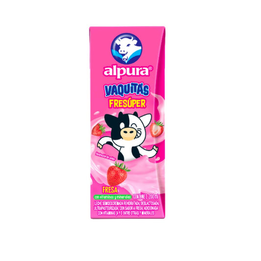 Leche Saborizada Alpura Sabor Fresa 200 Ml