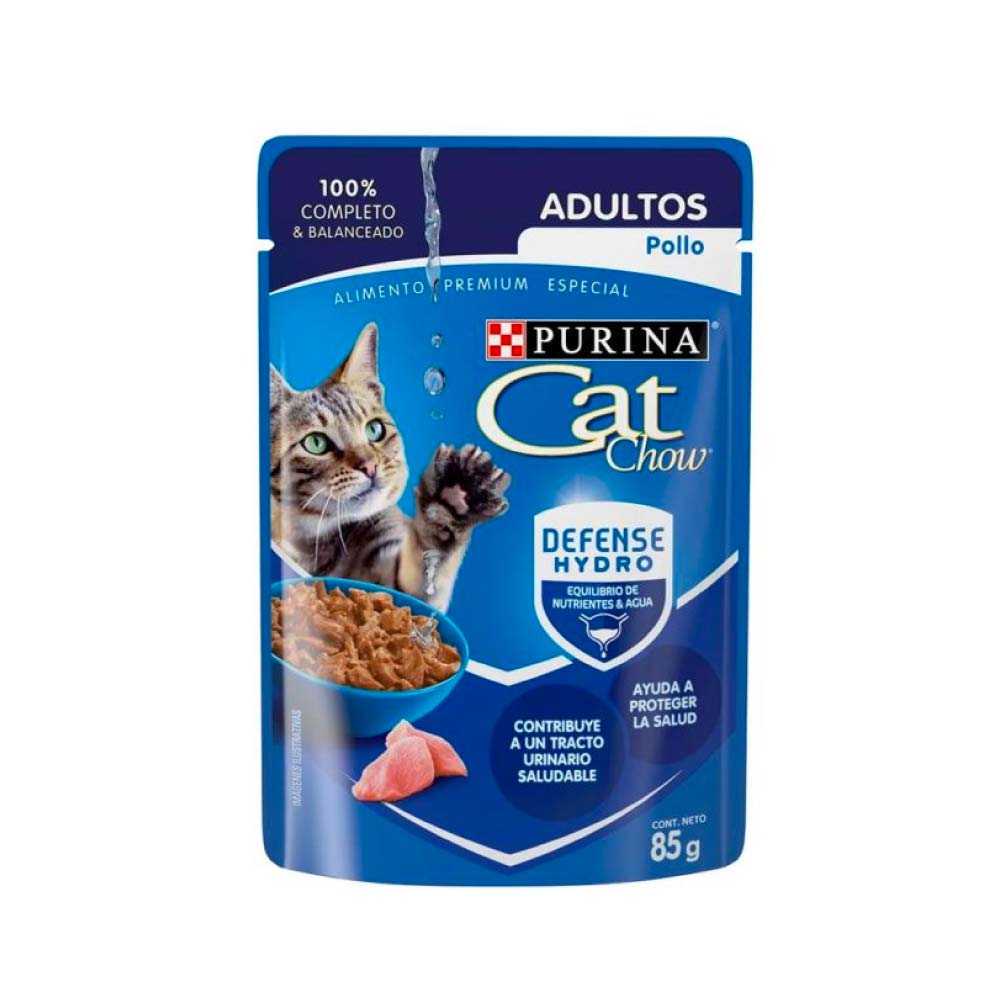 Purina Cat Chow Pouch Adultos Pollo 85 Gr