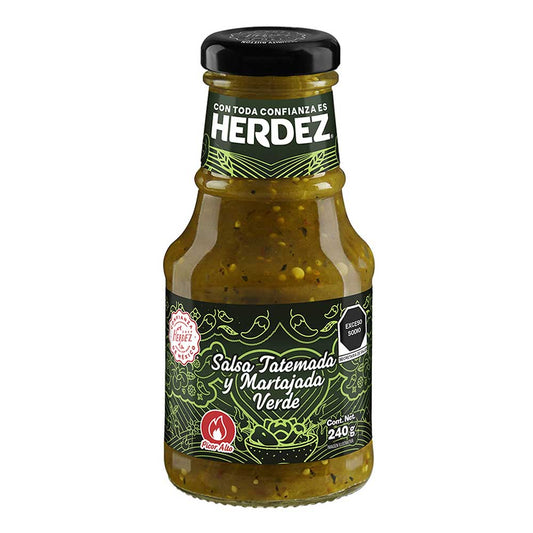 Salsa Verde Herdez Tatemada y Martajada 240 g