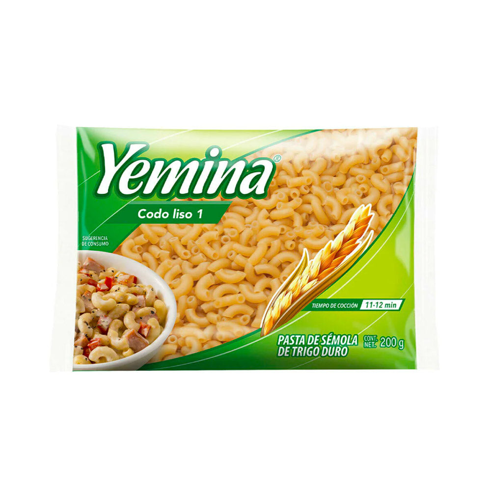Pasta Yemina Codo Liso 1 200 Gr
