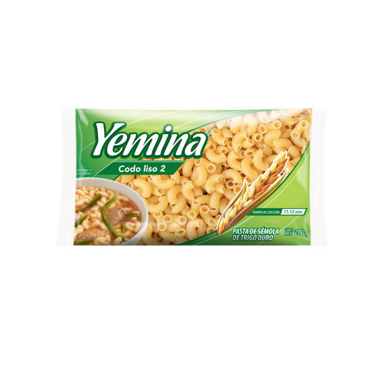 Pasta Yemina Codo Liso 2 200 Gr