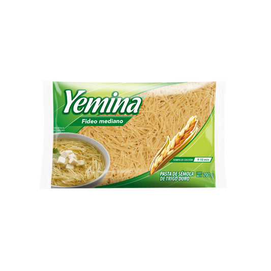 Pasta Yemina Fideo Mediano Precortado 200 Gr