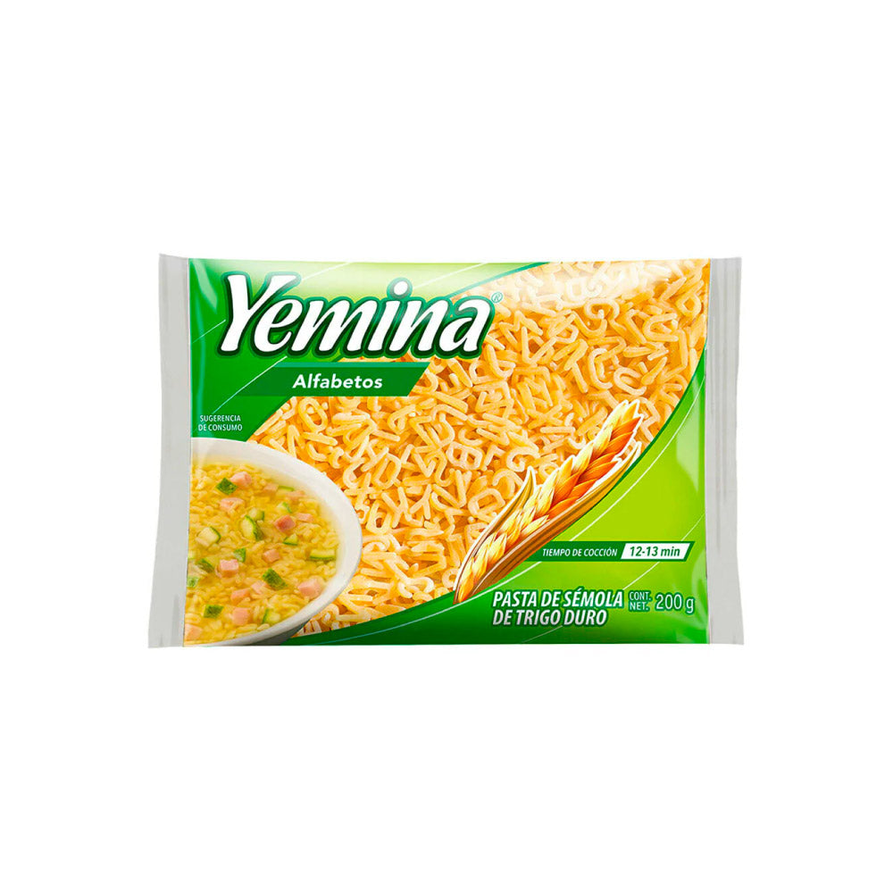 Pasta Yemina Alfabetos 200 Gr