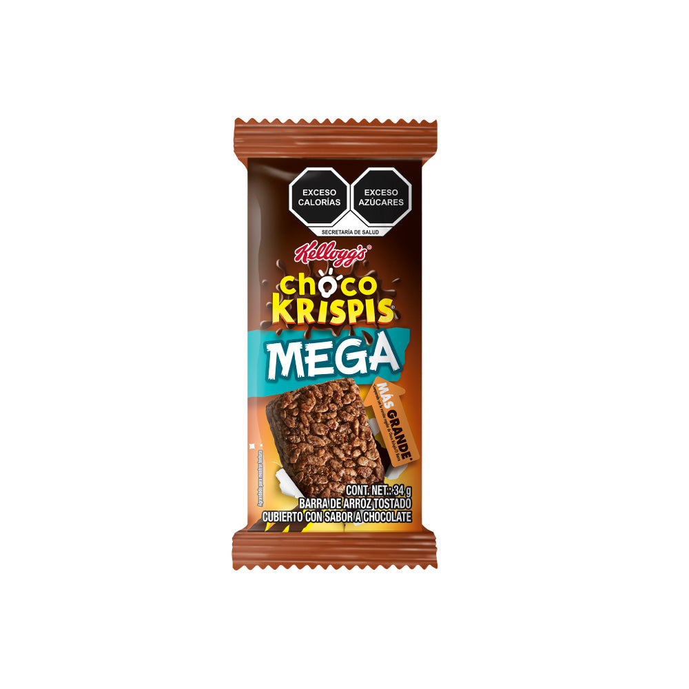 Barra Kellogs Mega Choco Krispis 34 grs