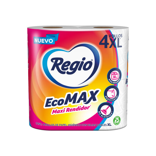 Higienico Regio Ecomax 250 Hoja Doble 4 Pz