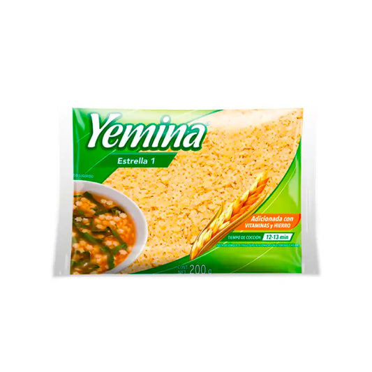 Pasta Yemina Estrella 1 200 Gr