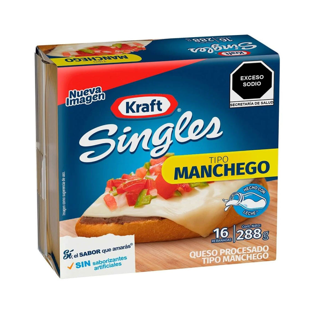 Singles Queso Manchego 16 Rebanadas 288 gr