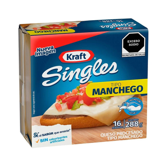 Singles Queso Manchego 16 Rebanadas 288 gr