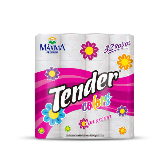Tender Higienico Colors 200 Hojas 32 Pz